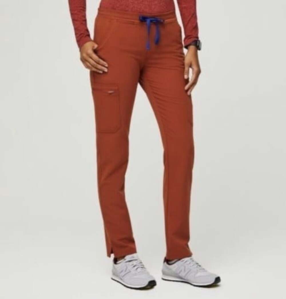 FIGS Auburn Yola Scrub High Rise Skinny Pants Size S/T